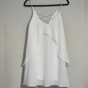 White Ruffled Tiered Sundress with Spaghetti Straps